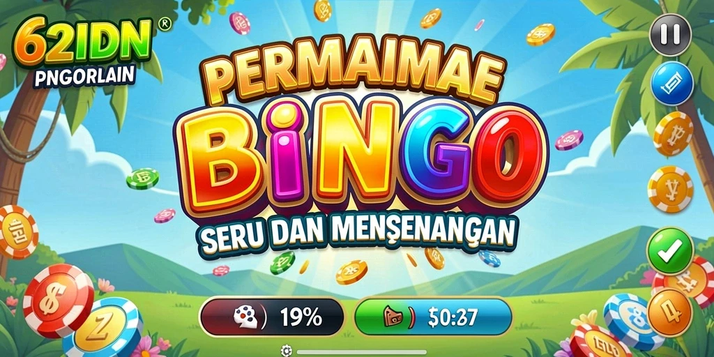 Tampilan menarik dari gameplay Bingo di 62IDN.