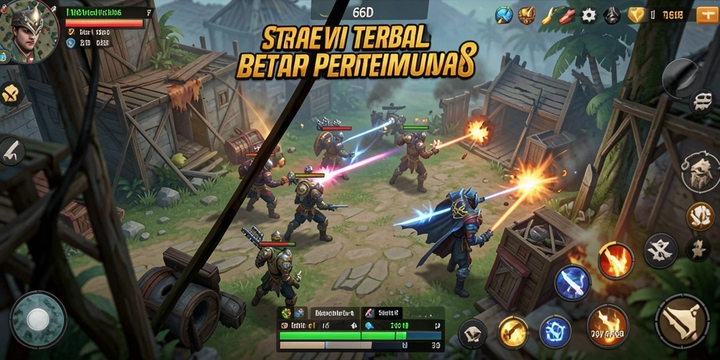 Tampilan gameplay menarik dalam 66D dengan strategi mendalam.