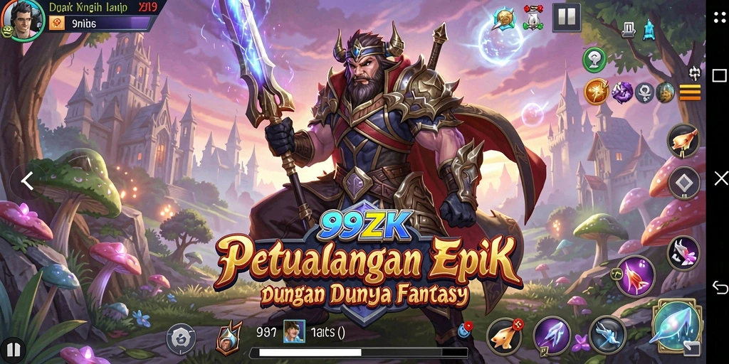Tangkapan layar 99ZK menampilkan aksi RPG yang menegangkan.