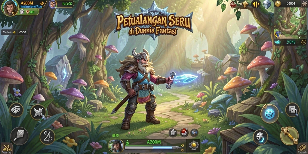 Screenshot menampilkan gameplay A200M dengan petualangan menegangkan.
