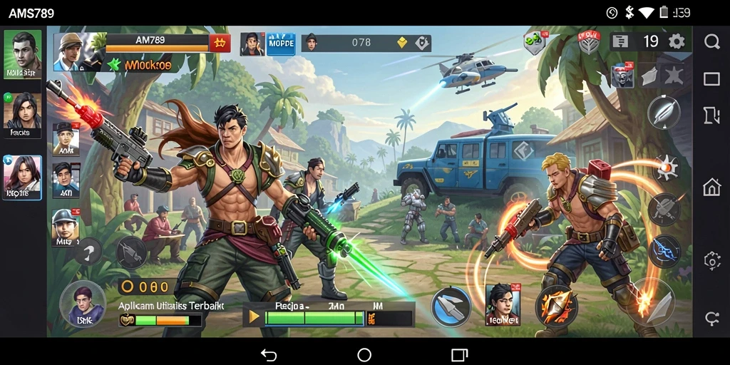 Screenshot utama AMS789 menunjukkan antarmuka yang bersih dan fungsional.