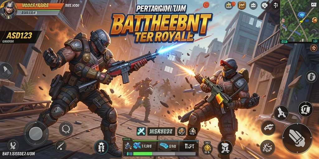 Gameplay mendebarkan di dalam battlefield dalam ASD123.
