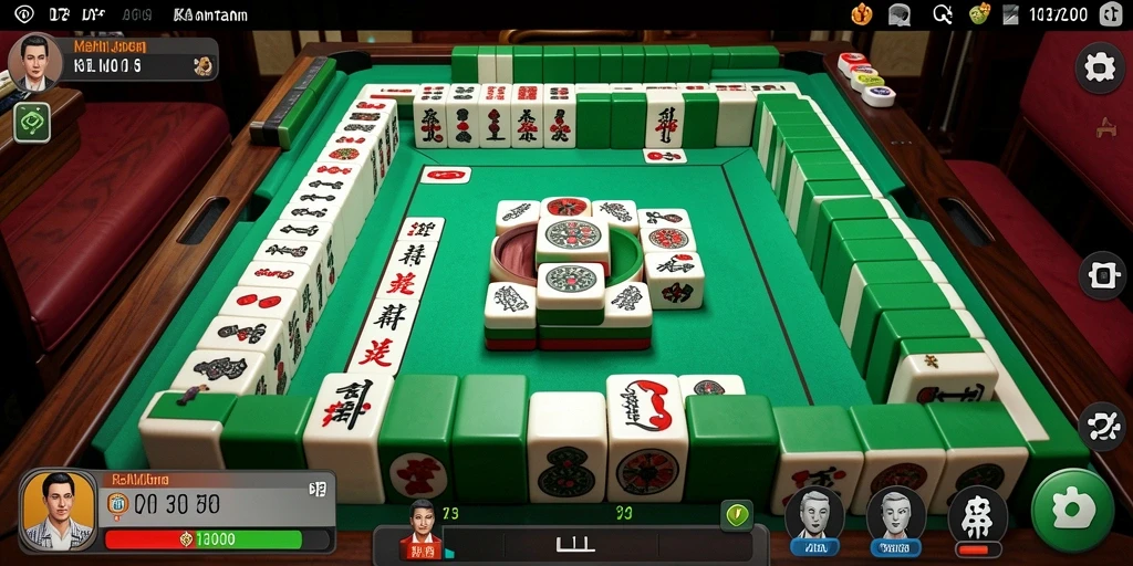 Tampilan gameplay Mahjong yang menarik dan penuh strategi di D73.