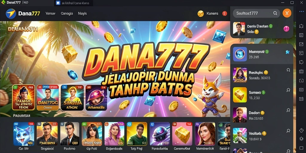 Screenshot gameplay DANA777 menampilkan dunia Open World yang menakjubkan.