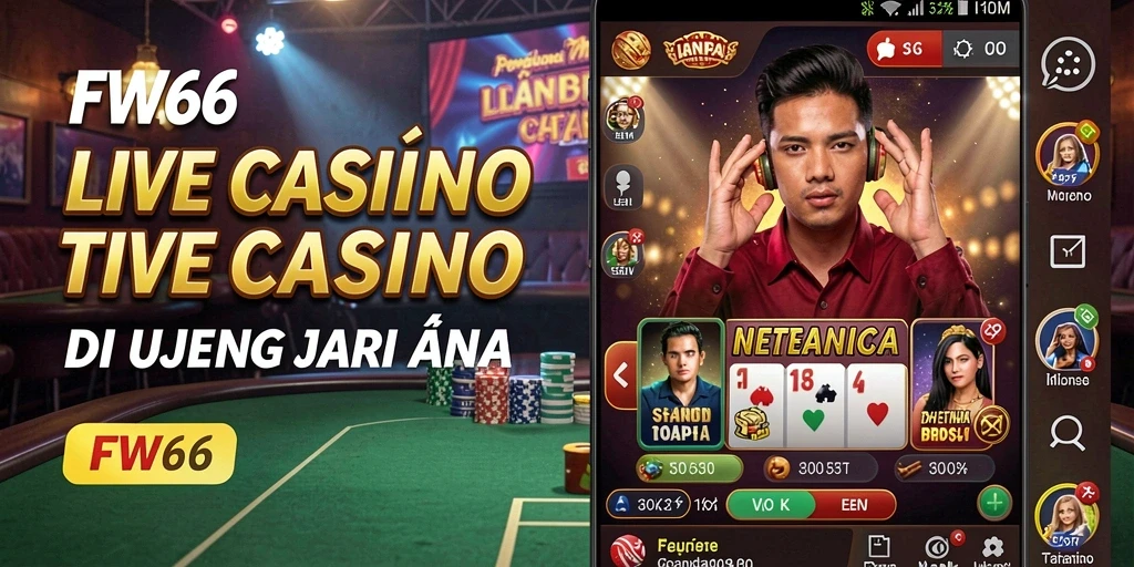 Tampilan gameplay menarik dalam game Live Casino FW66.
