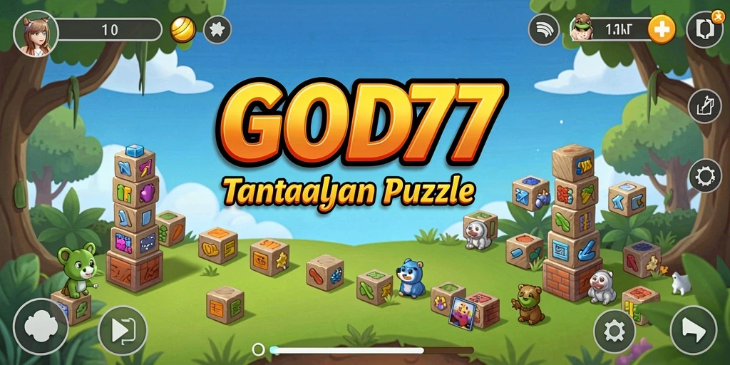 Tampilan gameplay GOD77 yang menarik dan penuh tantangan puzzle.