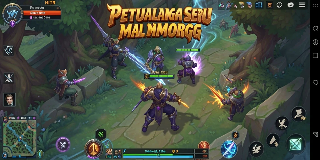 Tampilan epic dari pertempuran di dunia HIT9 yang luas.