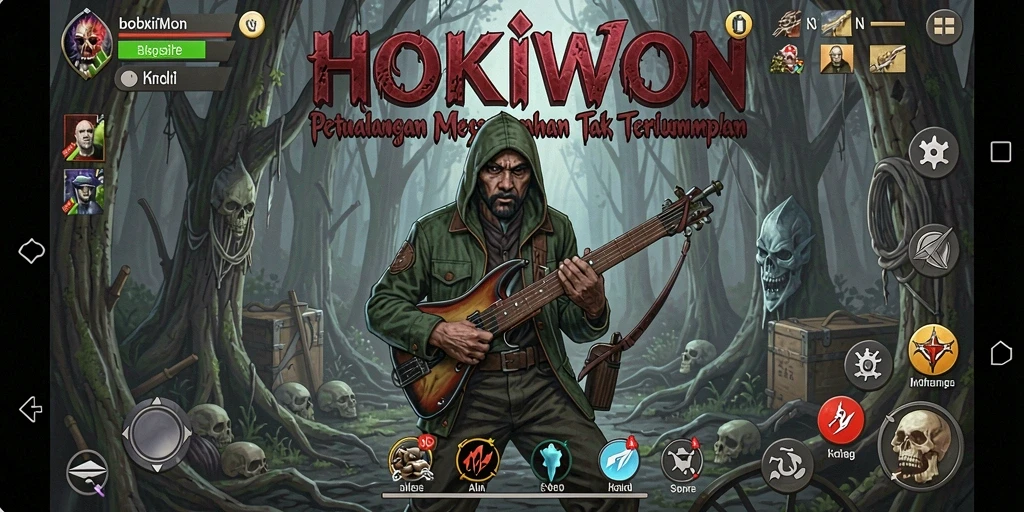 Tampilan gameplay menakutkan dari HOKIWON dengan suasana Horror yang sangat nyata.
