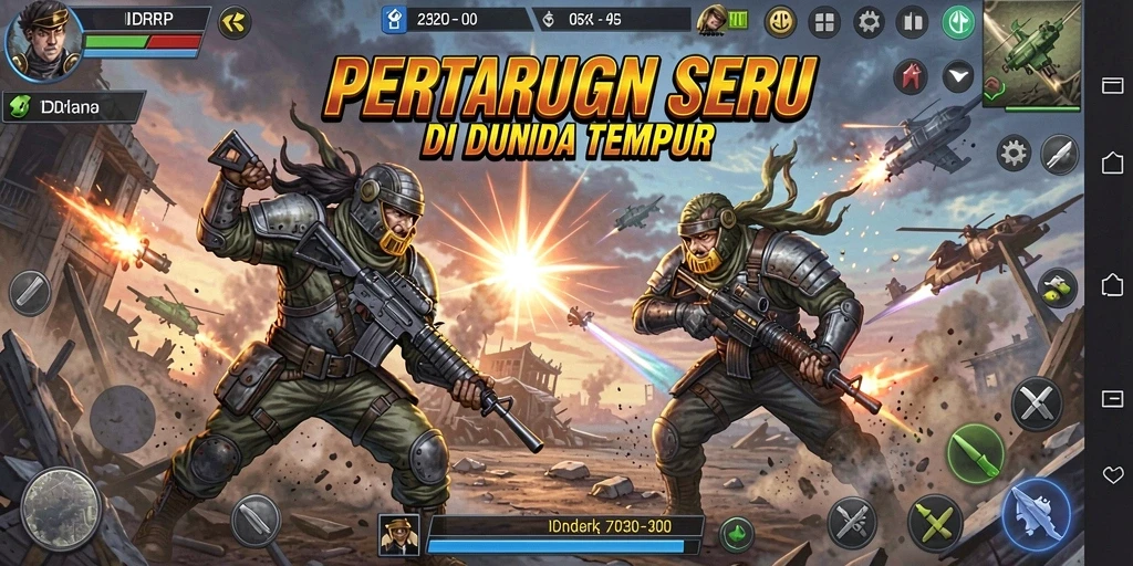Tangkapan layar IDRRP yang menunjukkan aksi pertarungan mendebarkan.