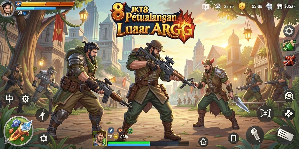 Tampilan aksi seru dari JKT8 dalam gameplay ARPG.