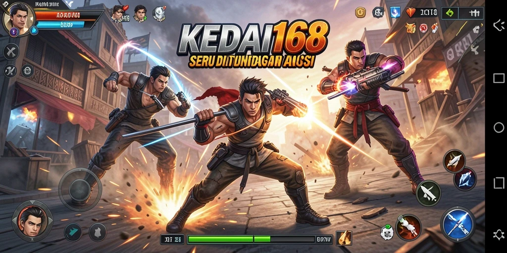 Tampilan gameplay seru dari KEDAI168 yang penuh aksi.