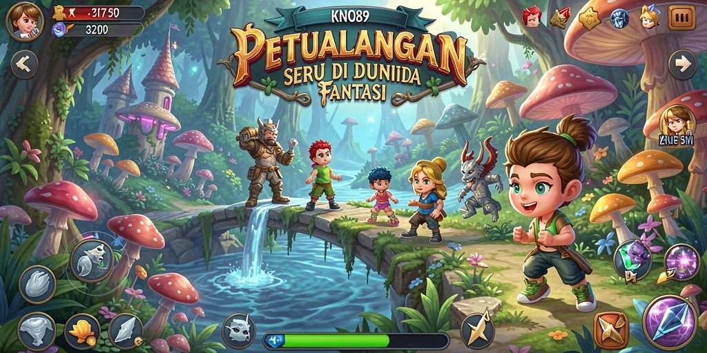Screenshot gameplay KNO89 menampilkan aksi seru dan grafis fantastis dalam dunia RPG.