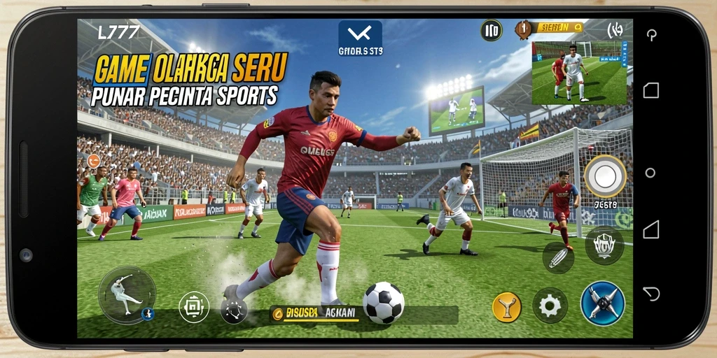 Tampilan gameplay L777 yang mendebarkan dengan aksi olahraga seru.