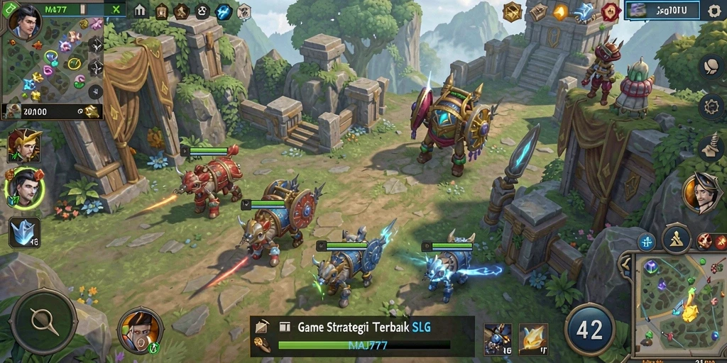 Tangkapan layar gameplay MAJ777 menampilkan pertempuran epik di dunia strategi.