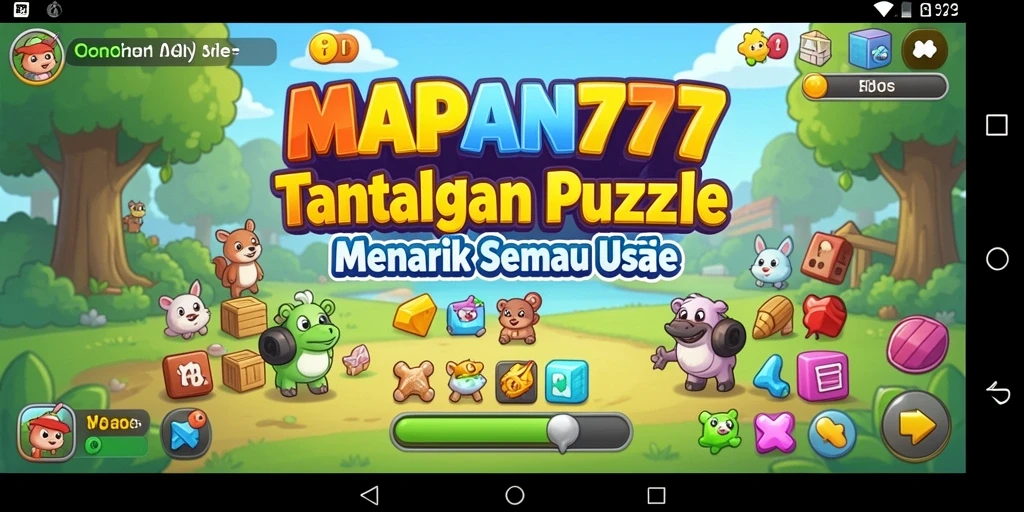 Screenshot gameplay MAPAN777 menampilkan pemain menyelesaikan teka-teki yang menantang.