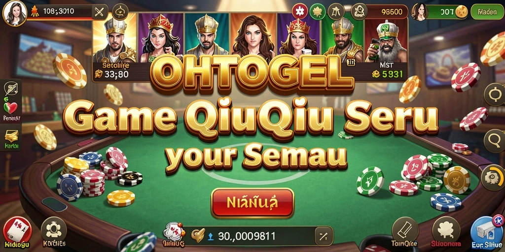 Tampilan seru gameplay OHTOGEL saat bermain QiuQiu.