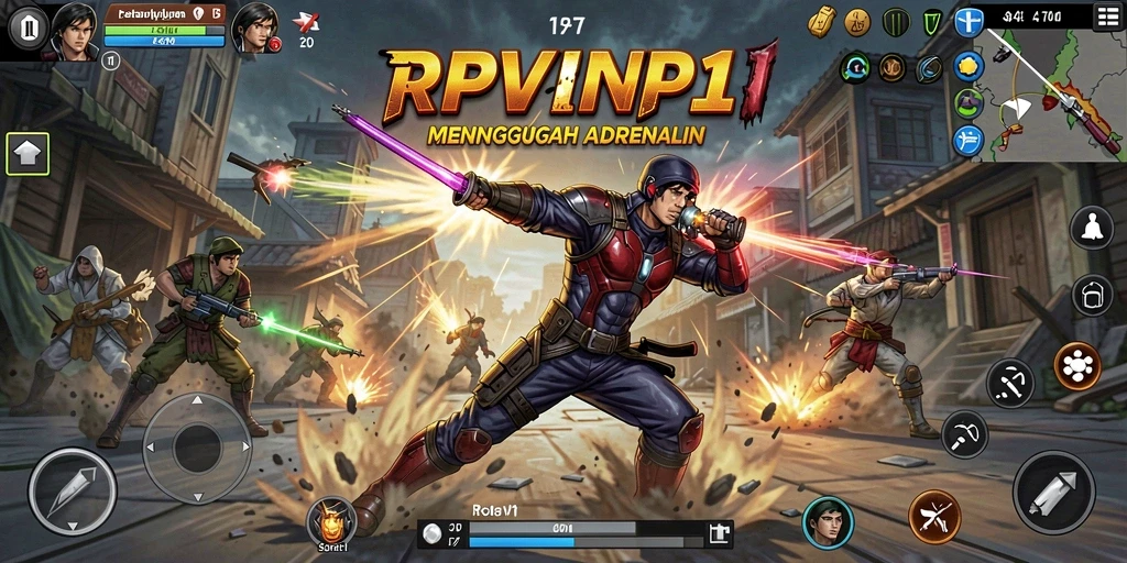 Tampilan gameplay RPVIP1 dengan aksi yang mendebarkan.