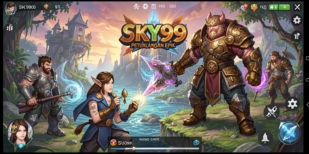 Gambaran gameplay <strong>SKY99</strong> yang menakjubkan dan penuh aksi.