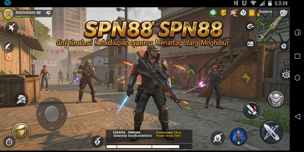 Tampilan gameplay SPN88 dengan karakter dan dunia yang interaktif.