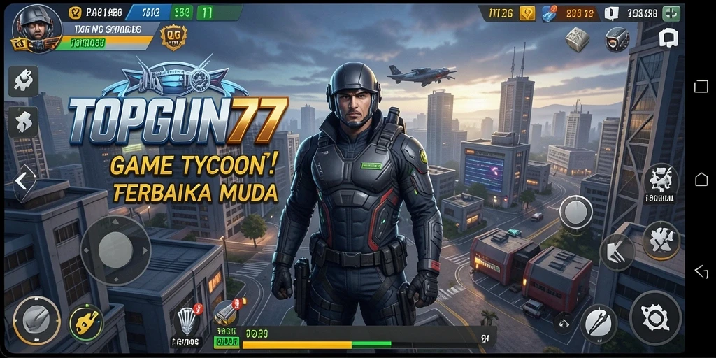 Gambaran menarik dari gameplay Tycoon di TOPGUN77.