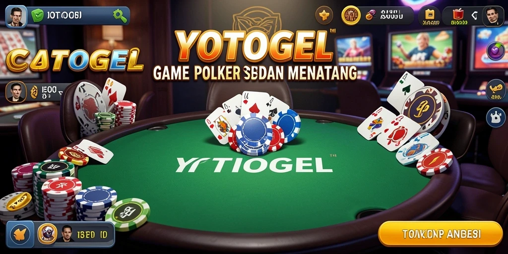 Screenshot gameplay YOTOGEL menampilkan aksi seru permainan Poker.